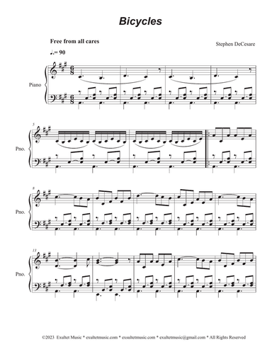 Bicycles (Easy Piano solo)