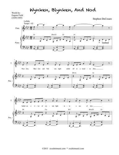 Wynken, Blynken, And Nod (SATB divisi)