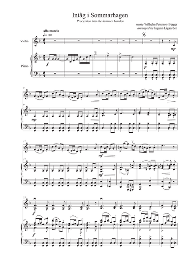Intåg i Sommarhagen - violin & piano