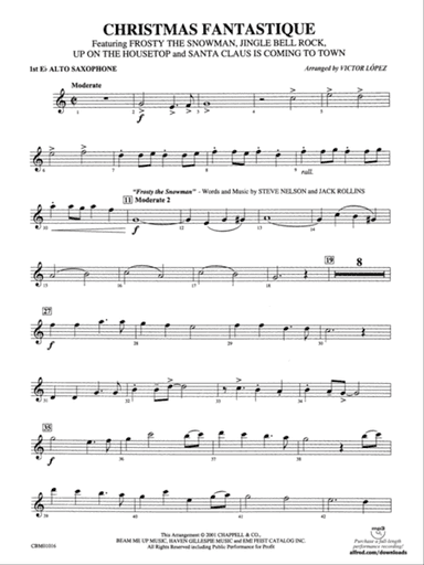 Christmas Fantastique (Medley): E-flat Alto Saxophone