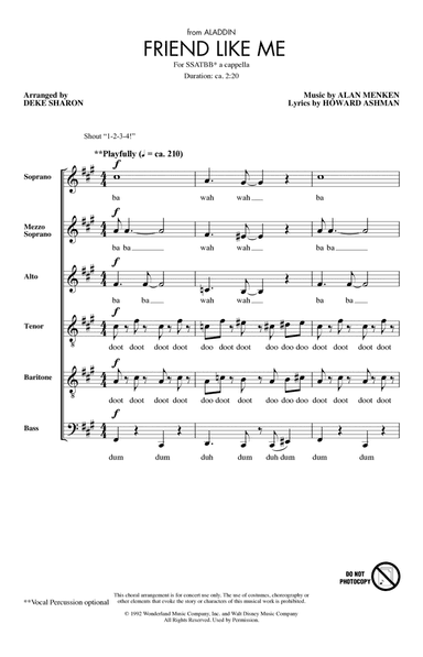 Friend Like Me (from Aladdin) (arr. Deke Sharon)
