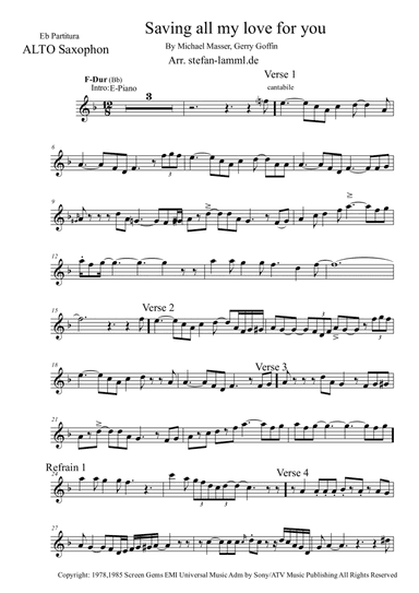 Saving All My Love For You