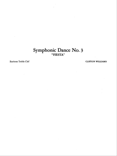 Symphonic Dance No. 3 ("Fiesta"): Baritone T.C.