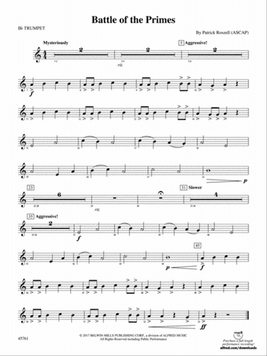 Battle of the Primes: 1st B-flat Trumpet