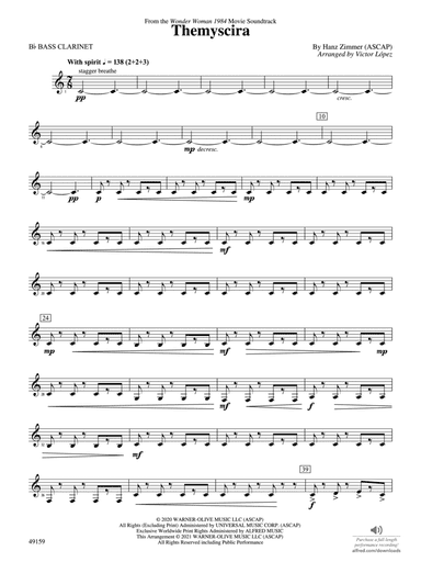 Themyscira: B-flat Bass Clarinet