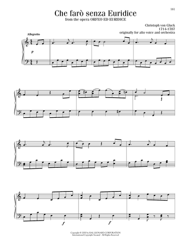 Che Faro Senza Euridice? (Orpheus And Eurydice)