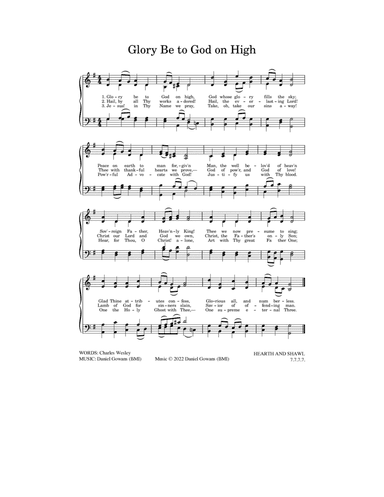 Glory Be To God On High