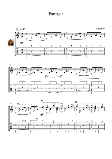 Fantasia for Classical Guitar
