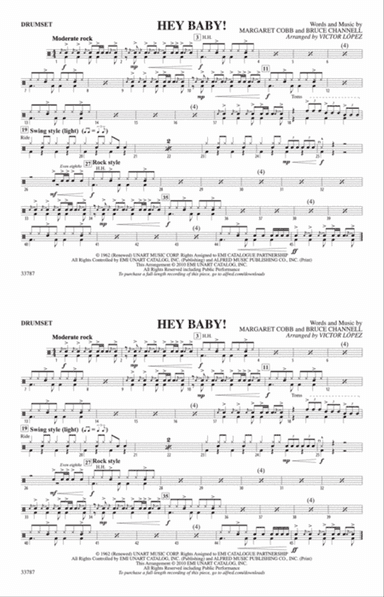 Hey Baby! (from Dirty Dancing): Drumset