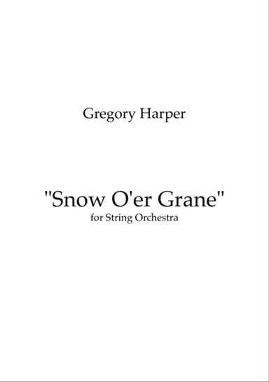 Snow O'er Grane