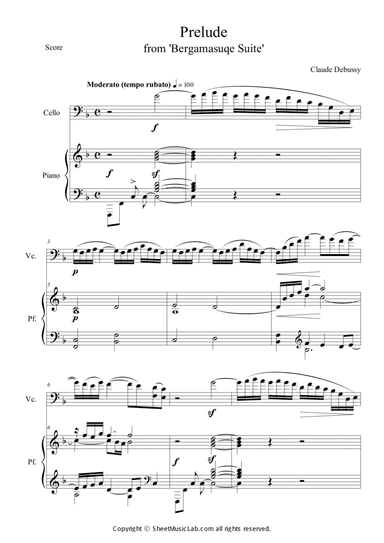 Prelude from Bergamasuqe Suite