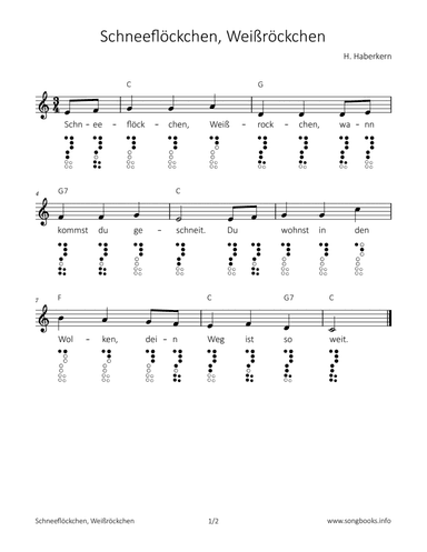 Schneeflöckchen, Weißröckchen