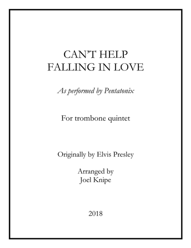 Can't Help Falling In Love