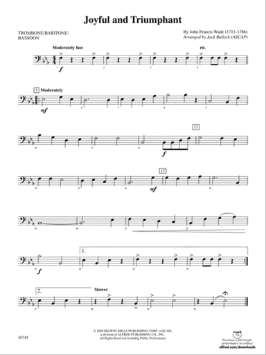 Joyful and Triumphant: 1st Trombone
