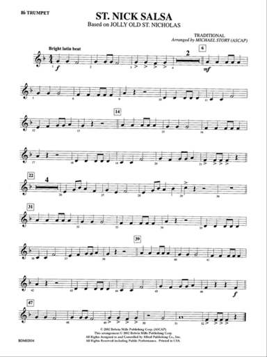 St. Nick Salsa: 1st B-flat Trumpet