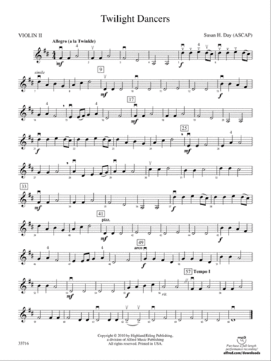 Twilight Dancers: 2nd Violin