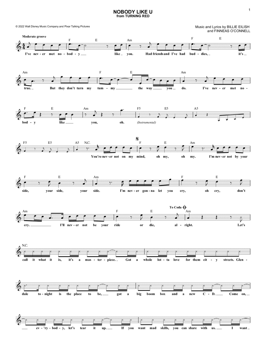 Nobody Like U (from Turning Red)