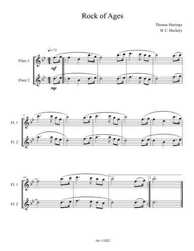 Rock of Ages (Flute Duet)