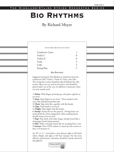 Bio Rhythms: Score