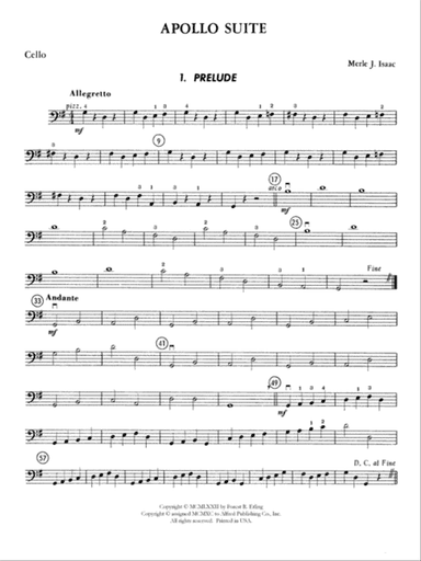 The Apollo Suite: Cello