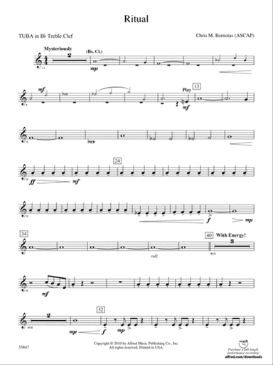 Ritual: (wp) B-flat Tuba T.C.