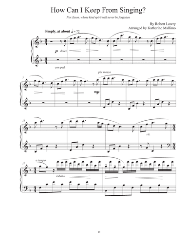 How Can I Keep From Singing?