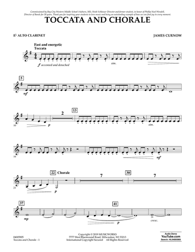 Toccata and Chorale - Eb Alto Clarinet