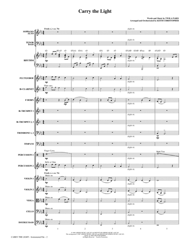 Carry The Light - Full Score