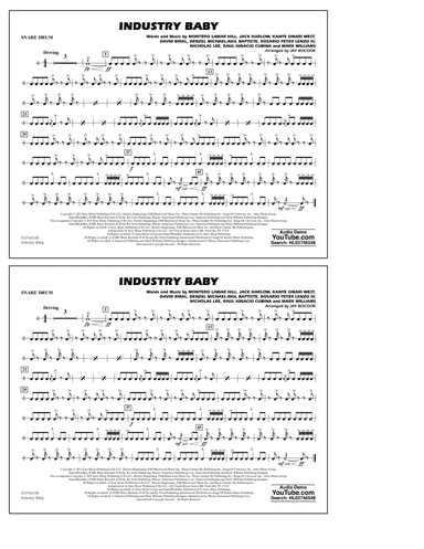 Industry Baby (arr. Jay Bocook) - Snare Drum