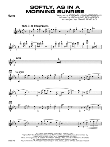 Softly, As in a Morning Sunrise: Guitar