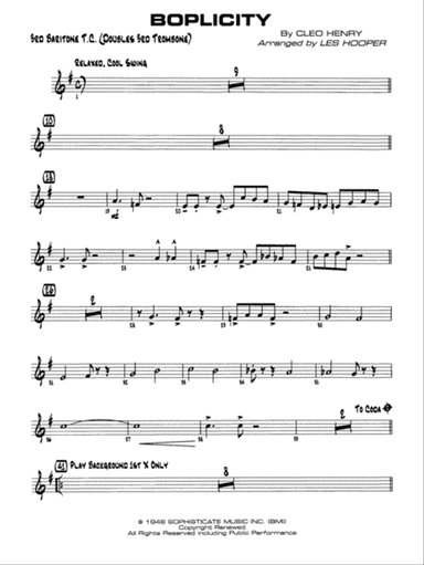 Boplicity: 3rd Baritone T.C.