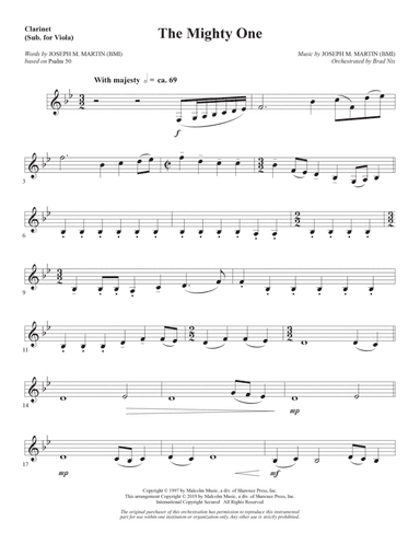 The Mighty One - Clarinet (sub Viola)