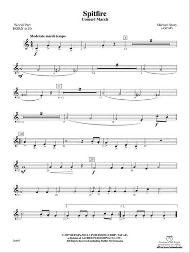 Spitfire: (wp) 1st Horn in E-flat