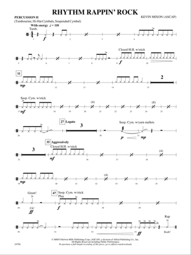 Rhythm Rappin' Rock: 2nd Percussion
