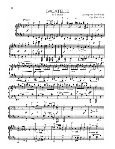 Bagatelle In B Minor, Op. 126, No. 4