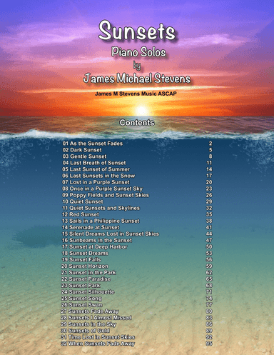 Sunsets Piano Book