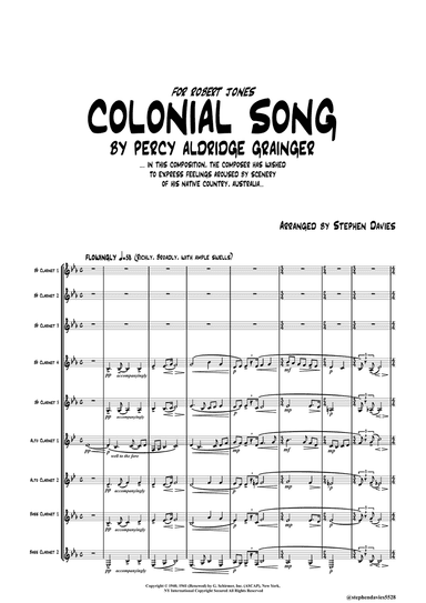 'Colonial Song'