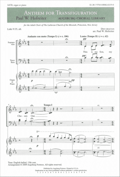 Anthem for Transfiguration