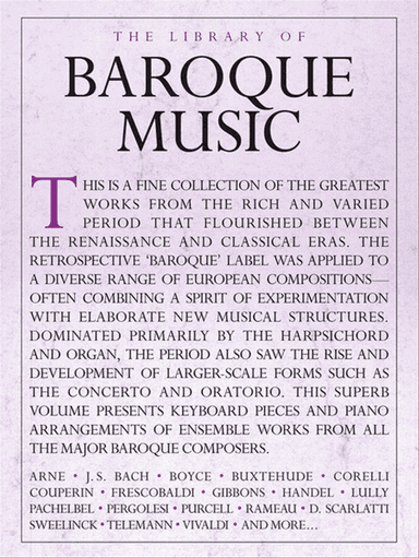 Library Of Baroque Music Piano Solo