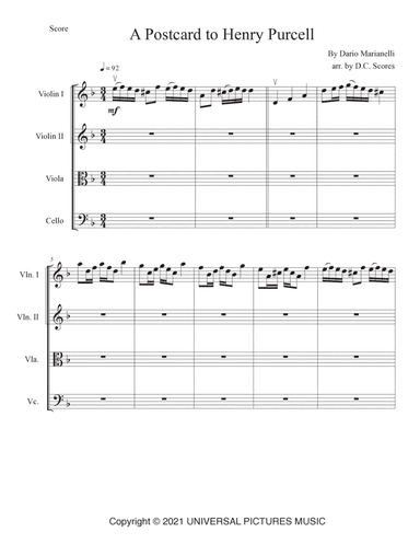 A Postcard To Henry Purcell