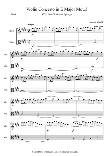 The Four Seasons Spring 3rd Movement