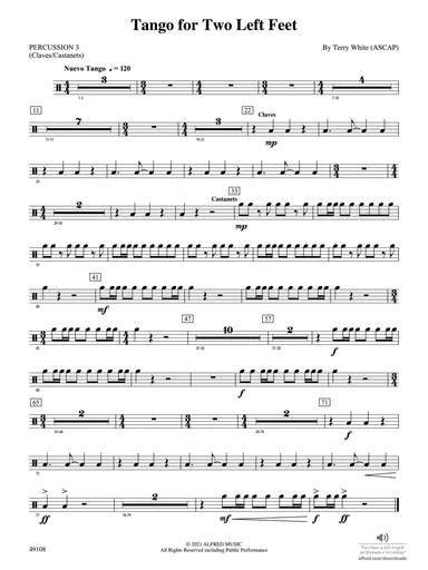 Tango for Two Left Feet: 3rd Percussion