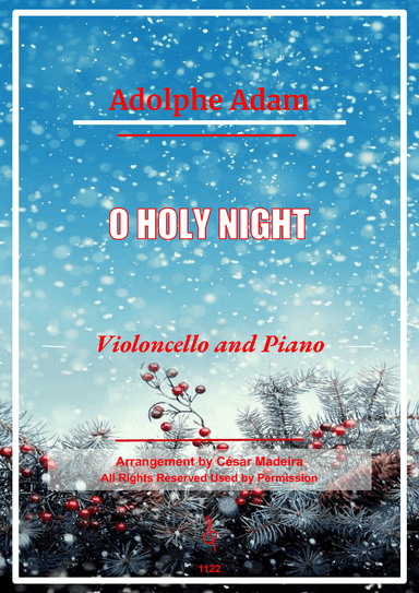 O Holy Night - Cello and Piano (Full Score and Parts)