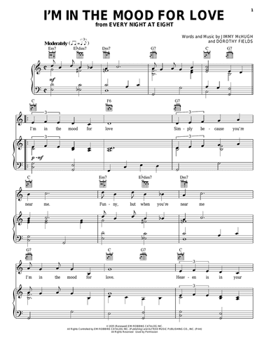 I'm In The Mood For Love