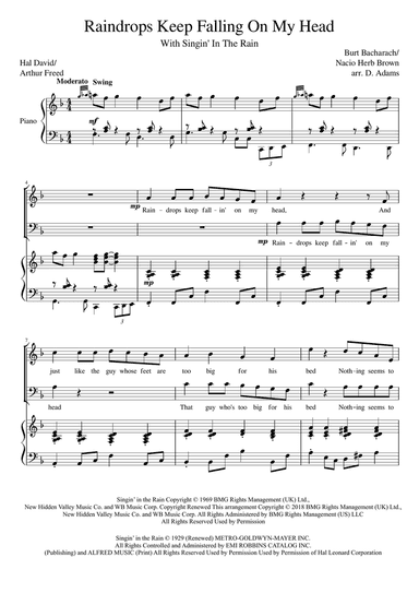 Raindrops Keep Fallin' On My Head