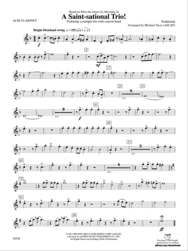 A Saint-sational Trio!: 1st B-flat Clarinet