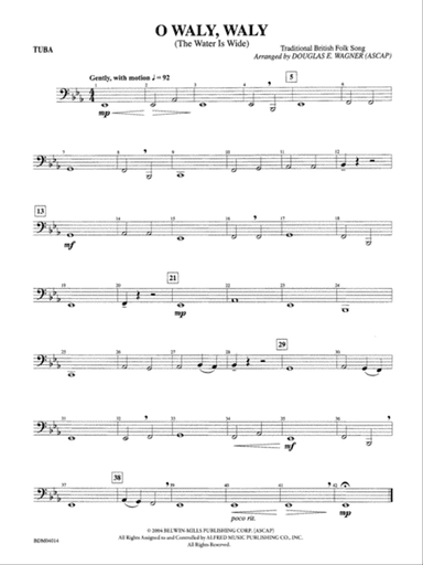 O Waly, Waly (The Water Is Wide): Tuba