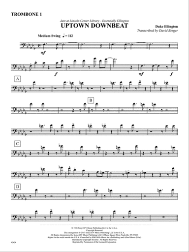 Uptown Downbeat: 1st Trombone