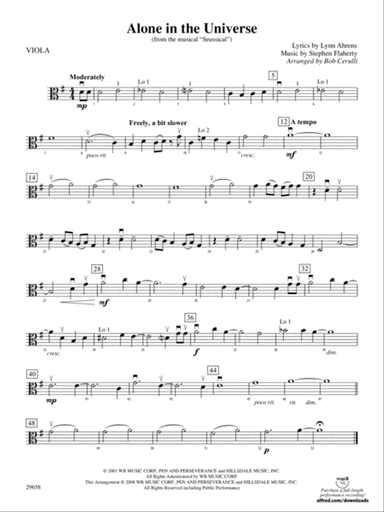 Alone in the Universe (from Seussical the Musical): Viola