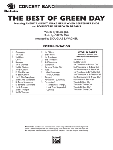 The Best of Green Day: Score
